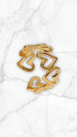 Bague multi cœur Bague multi cœur